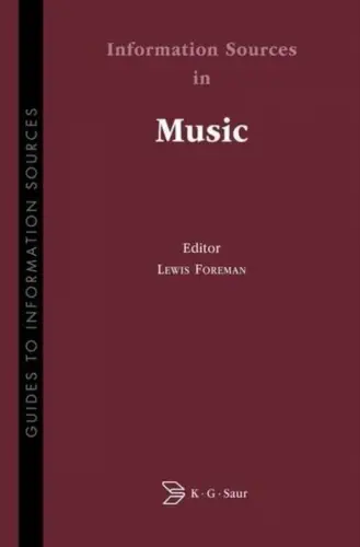 Buch: Information Sources in Music, Foreman, Lewis, 2003, K. G. Saur Verlag