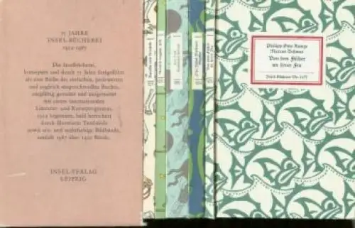 Insel-Bücherei, 75 Jahre Insel-Bücherei 1912-1987. 5 Bände, 1987, Insel-Verlag