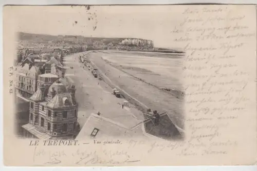 AK Le Treport - Vue generale, ca. 1902, gelaufen, gebraucht, gut
