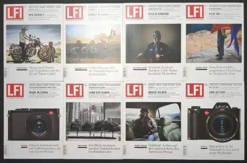 8 Hefte Leica Fotografie International 1-8/2015, Zeitschrift, Magazin, Foto