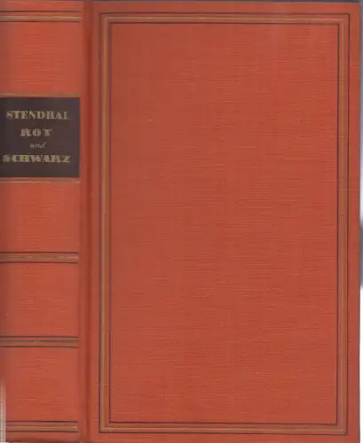 Buch: Rot und schwarz, Stendhal. 1956, Rütten & Loening, Gesammelte Werke