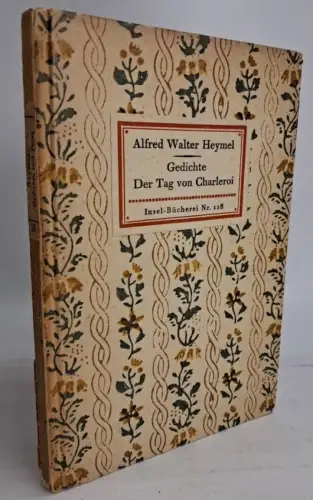Insel-Bücherei 118, Gedichte. Der Tag von Charleroi, Heymel, Alfred Walter