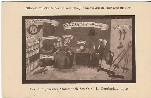 AK Offizielle Postkarte der Universitäts-Jubiläums-Ausstellung, gebraucht 303597
