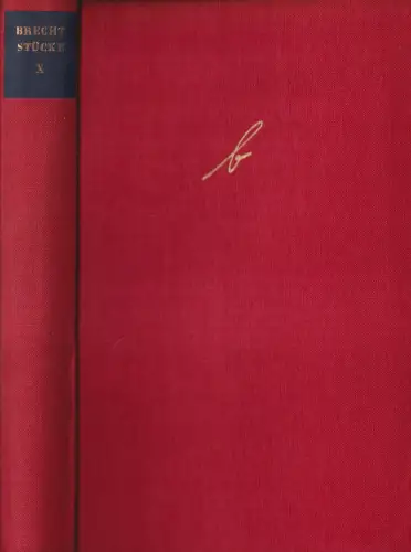 Buch: Stücke. Band X. Brecht Bertolt, 1958, Aufbau-Verlag, Schweyk, Kreidekreis