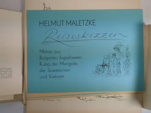 Mappe: Reiseskizzen, Maletzke, Helmut, 1980, Ostsee-Druck Rostock, BT Greifswald