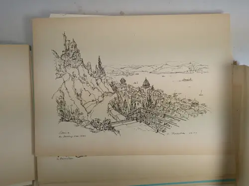 Mappe: Reiseskizzen, Maletzke, Helmut, 1980, Ostsee-Druck Rostock, BT Greifswald