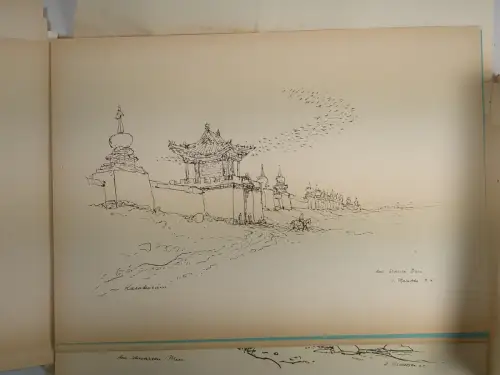 Mappe: Reiseskizzen, Maletzke, Helmut, 1980, Ostsee-Druck Rostock, BT Greifswald