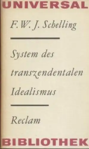 Buch: System des transzendentalen Idealismus, Schelling. 1979, gebraucht, gut