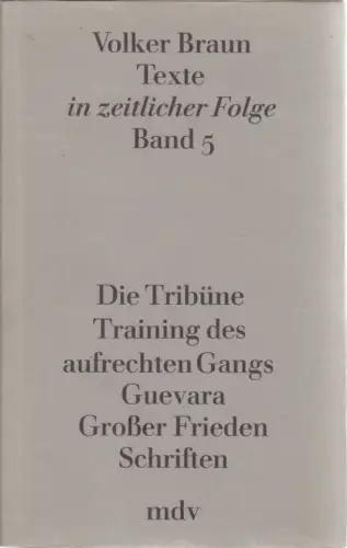 Buch: Texte in zeitlicher Folge Band 3, Braun, Volker. 1990, gebraucht, gut