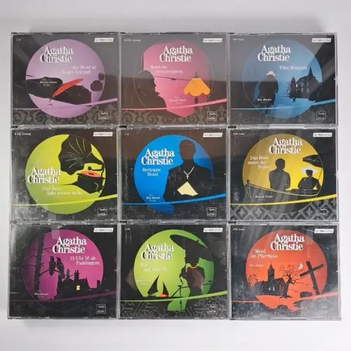 10 CDs Krimi Hörbücher Agatha Christie, Der Hörverlag, Mord im Orientexpress ...