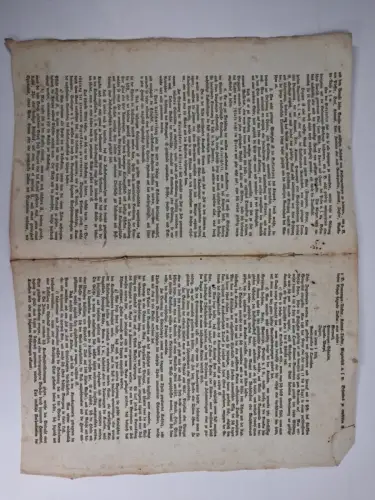 Faltblatt: Anweisung zur Erhaltung der Gesundheit ... bei Cholera-Epidemie, 1831