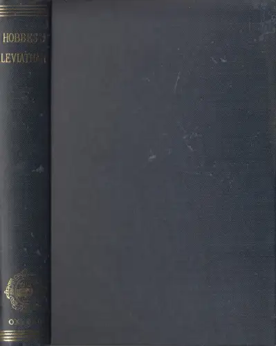 Buch: Leviathan, Thomas Hobbes, 1958, Clarendon Press, Oxford, englischsprachig