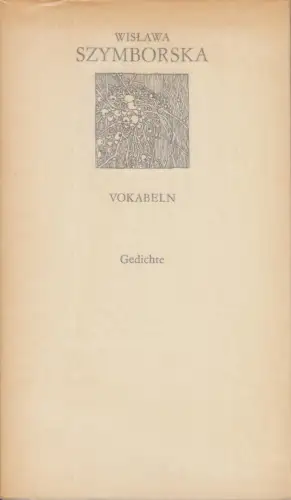 Buch: Vokabeln, Szymborska, Wislawa. Weiße Reihe, 1979, Verlag Volk und Welt