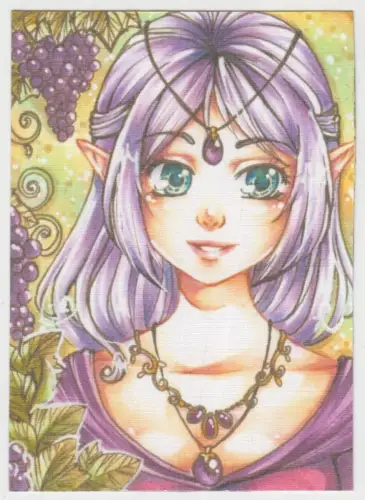 Sammelkarte: Manga Anime Girl, Paradox Illustration, gebraucht, sehr gut