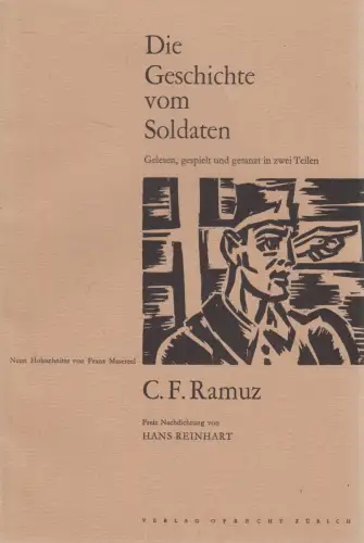 Buch: Die Geschichte vom Soldaten, C. F. Ramuz, Frans Masereel, 1951, Oprecht