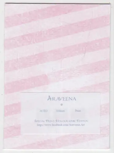 Sammelkarte: ACEO Edition Print, Special Holographic Edition, Araveena, Manga