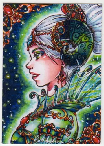 Sammelkarte: Manga Anime Girl, Paradox Illustration, gebraucht, sehr gut 344632