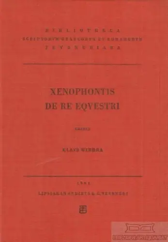 Buch: Xenophontis de re equestri, Widdra, Klaus. 1964, Teubner Verlag