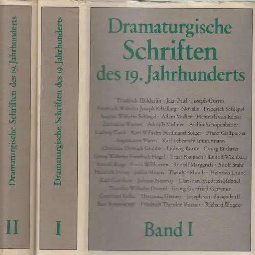 Buch: Dramaturgische Schriften des 19. Jahrhunderts, 2 Bände, 1987, Henschel