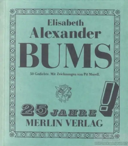 Buch: Bums, Alexander, Elisabeth. Merlin Handbuch, 1971, Merlin Verlag