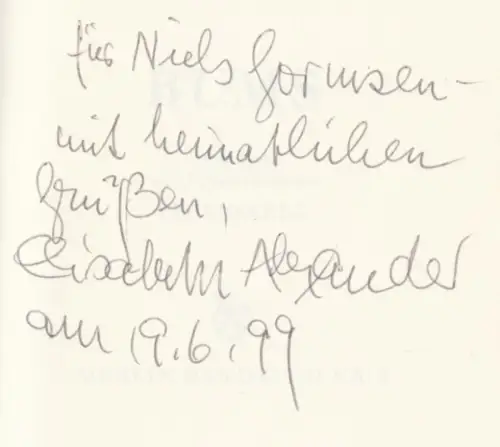 Buch: Bums, Alexander, Elisabeth. Merlin Handbuch, 1971, Merlin Verlag