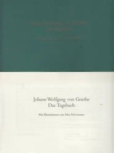 Buch: Das Tagebuch, Goethe, Johann Wolfgang. 1999, Verlag der Nation