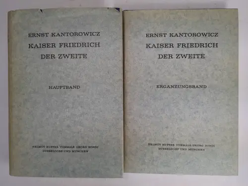 Buch: Kaiser Friedrich der Zweite, Ernst Kantorowicz, 1963, Helmut Küpper, 2 Bde