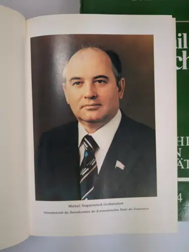 Buch: Ausgewählte Reden und Aufsätze, Gorbatschow, Michail. 1988, Dietz, 4 Bände