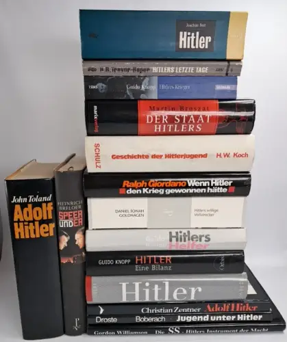 15 Bücher Adolf Hitler und Geschichte des Dritten Reiches, Sammlung, Konvolut