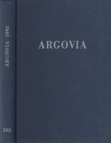 Buch: Argovia Band 105 / 1993, Verlag Sauerländer, gebraucht, gut