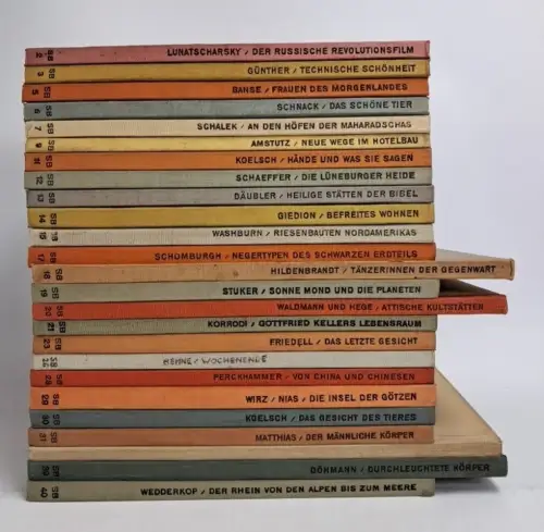 25 Bücher Schaubücher Orell Füssli: China, Tänzerinnen, Hände, Tiere, Gesicht ..