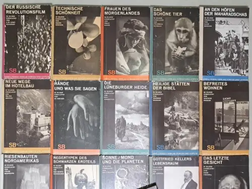 25 Bücher Schaubücher Orell Füssli: China, Tänzerinnen, Hände, Tiere, Gesicht ..