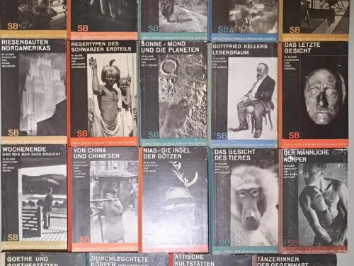 25 Bücher Schaubücher Orell Füssli: China, Tänzerinnen, Hände, Tiere, Gesicht ..