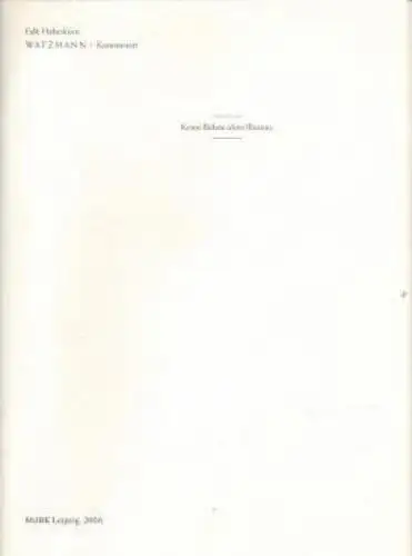 Buch: Keine Bühne ohne Illusion, Haberkorn, Falk. 2008, Watzmann / Kommentar