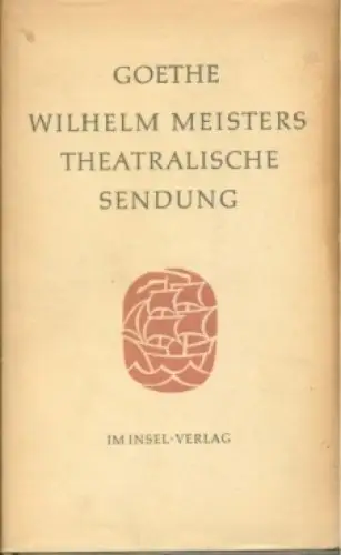 Buch: Wilhelm Meisters theatralische Sendung, Goethe, Johann Wolfgang. 19 119071