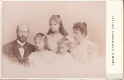 Fotografie Brokesch, Leipzig - Portrait bürgerliche Familie, Fotografie. 1898