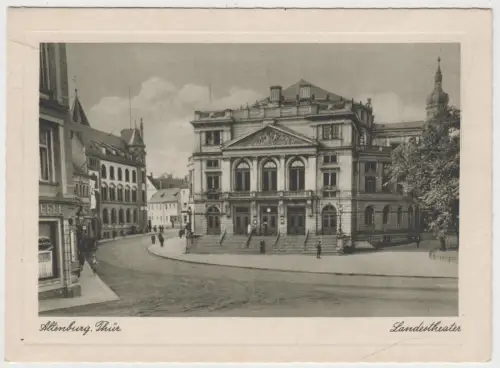 AK Altenburg, Thür., Landestheater, L. H. N., Altenburg, ungelaufen, beschrieben
