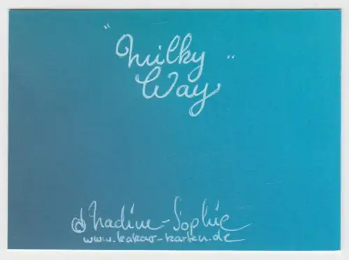 Shikishi Sammelkarte: Milky Way, Original Manga Art, Nadine-Sophie, KaKAO Karte