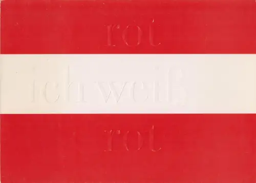 Ausstellungskatalog: Rot ich weiß rot, Fotokunst aus Österreich, 1990, Foto e.V.