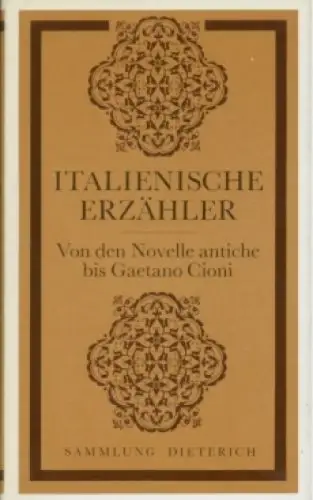 Sammlung Dieterich 319, Italienische Erzähler, Besthorn, Rudorf. 1984