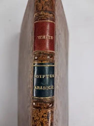 Buch: Abdollatiphi Compendium Memorabilium Aegypti Arabice, White, 1789, Cotta