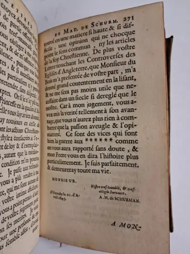 Buch: Nobiliss. Virginis Annae Mariae a Schurman, 1652, Johannis a Waesberge