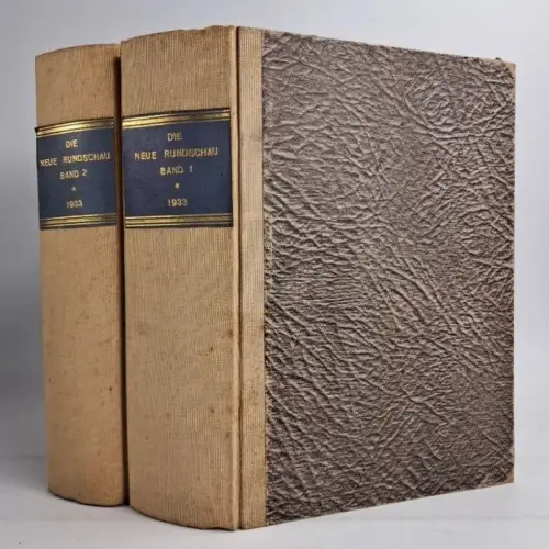 Buch: Die neue Rundschau 1933 Band 1+2, XLIV. Jahrgang der freien Bühne, Fischer