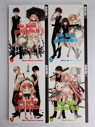 Manga: Sie liebt gefährlich 1-4, Shun Narita & Osora, Tokyopop, 4 Bände