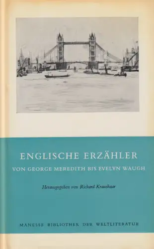 Buch: Englische Erzähler, Kraushaar, Richard, 1964, Manesse, gebraucht, gut