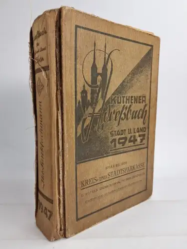 Buch: Köthener Adreßbuch Stadt und Land 1947, gebraucht, akzeptabel