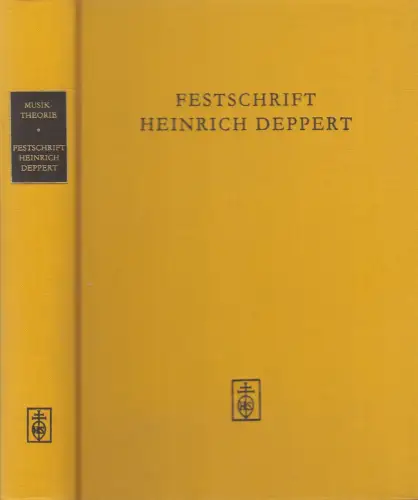 Buch: Musiktheorie - Festschrift für Heinrich Deppert zum 65. Geburtstag, 2000