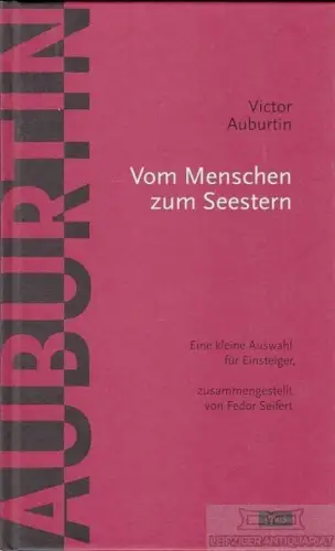 Buch: Vom Menschen zum Seestern, Auburtin, Victor, Jovis Verlag