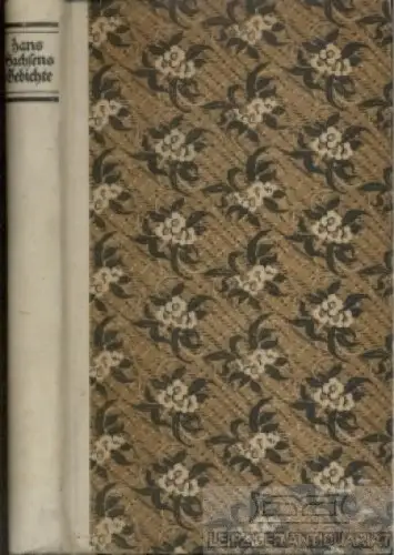 Buch: Hans Sachsens Gedichte, Sachs, Hans. 1920, Insel-Verlag, gebraucht, gut