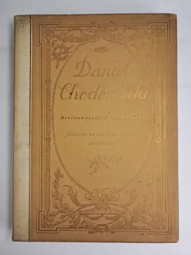 Mappe mit Grafiken: Daniel Chodowiecki - Dreiunddreißig Kupferstiche, Amsler